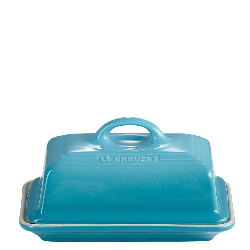 Le Creuset Teal Stoneware Butter Dish